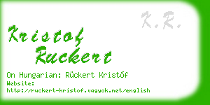kristof ruckert business card