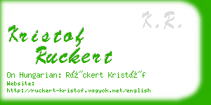 kristof ruckert business card